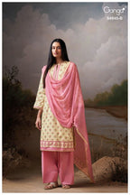Ganga Junoira 4845 Cotton Printed Hand Embroidered Salwar Kameez