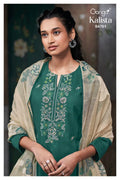 Ganga Kalista 4761 Silk Satin Embroidered Salwar Kameez