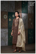 Ganga Kalista 4761 Silk Satin Embroidered Salwar Kameez