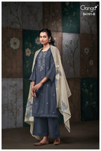Ganga Kalista 4761 Silk Satin Embroidered Salwar Kameez