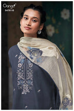 Ganga Kalista 4761 Silk Satin Embroidered Salwar Kameez