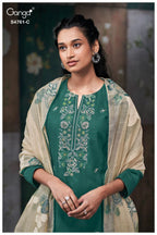 Ganga Kalista 4761 Silk Satin Embroidered Salwar Kameez