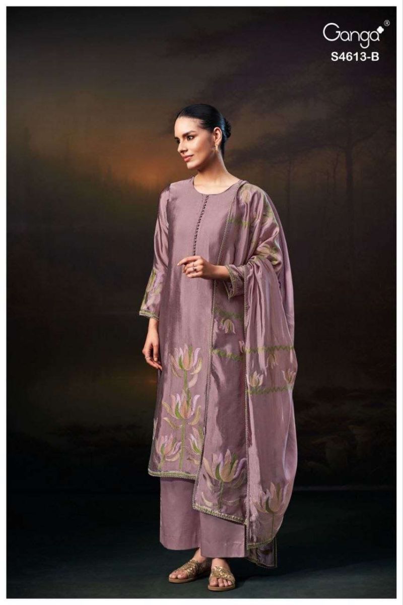 Ganga Kezra 4613 Viscose Hand Embroidered Salwar Kameez