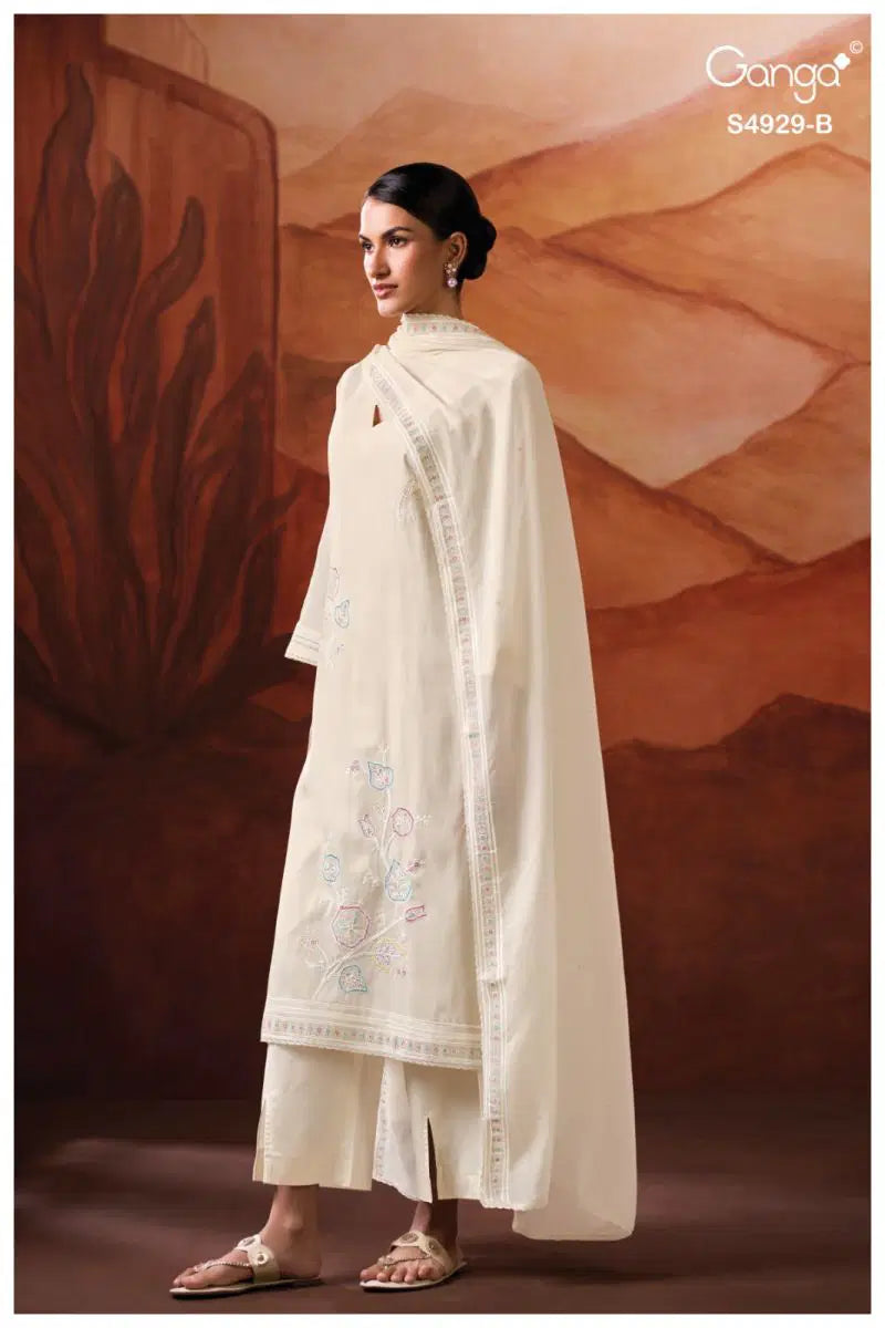 Ganga Kylisse 4929 Bemberg Mul Embroidered Salwar Kameez