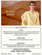 Ganga Kylisse 4929 Bemberg Mul Embroidered Salwar Kameez