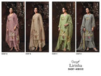 Ganga Lirisha 4297 Bemberg Silk With Embroidery Work Dress Material