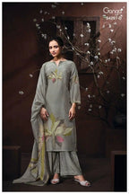 Ganga Lirisha 4297 Bemberg Silk With Embroidery Work Dress Material