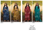 Ganga Maevina 5064 Cotton Satin Print Hand Embroidered Salwar Kamee
