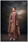 Ganga Mansie 5081 Viscose Wove Silk Jacquard Work Salwar Kameez