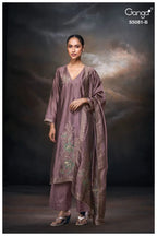 Ganga Mansie 5081 Viscose Wove Silk Jacquard Work Salwar Kameez