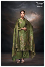 Ganga Mansie 5081 Viscose Wove Silk Jacquard Work Salwar Kameez