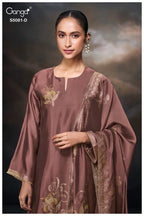 Ganga Mansie 5081 Viscose Wove Silk Jacquard Work Salwar Kameez