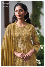 Ganga Mithila 5134 Cotton Satin Embroidered Salwar Kameez