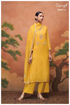 Ganga Navisha 4901 Bemberg Mul Embroidered Salwar Kameez