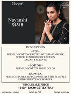 Ganga Nayanshi 4818 Cotton Handworked Salwar Kameez