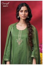 Ganga Nireya 4803 Cotton Printed Embroiderd Salwar Kameez