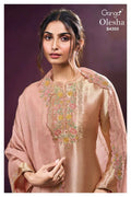 Ganga Olesha 4355 Bemberg Silk Jacquard Work Salwar Kameez