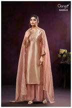Ganga Olesha 4355 Bemberg Silk Jacquard Work Salwar Kameez