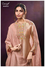 Ganga Olesha 4355 Bemberg Silk Jacquard Work Salwar Kameez
