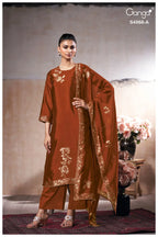 Ganga Pravika 4968 Viscose Woven Silk Jacquard Work Salwar Kameez