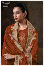 Ganga Pravika 4968 Viscose Woven Silk Jacquard Work Salwar Kameez