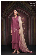 Ganga Riviera 5067 Cotton Satin Printed Salwar Kameez Collection