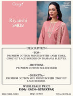 Ganga Riyanshi 4828 Premium Cotton Printed Salwar Kameez Collection