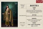 Ganga Rostha 4583 Viscose Woven Silk Jacquard Work Salwar Kameez