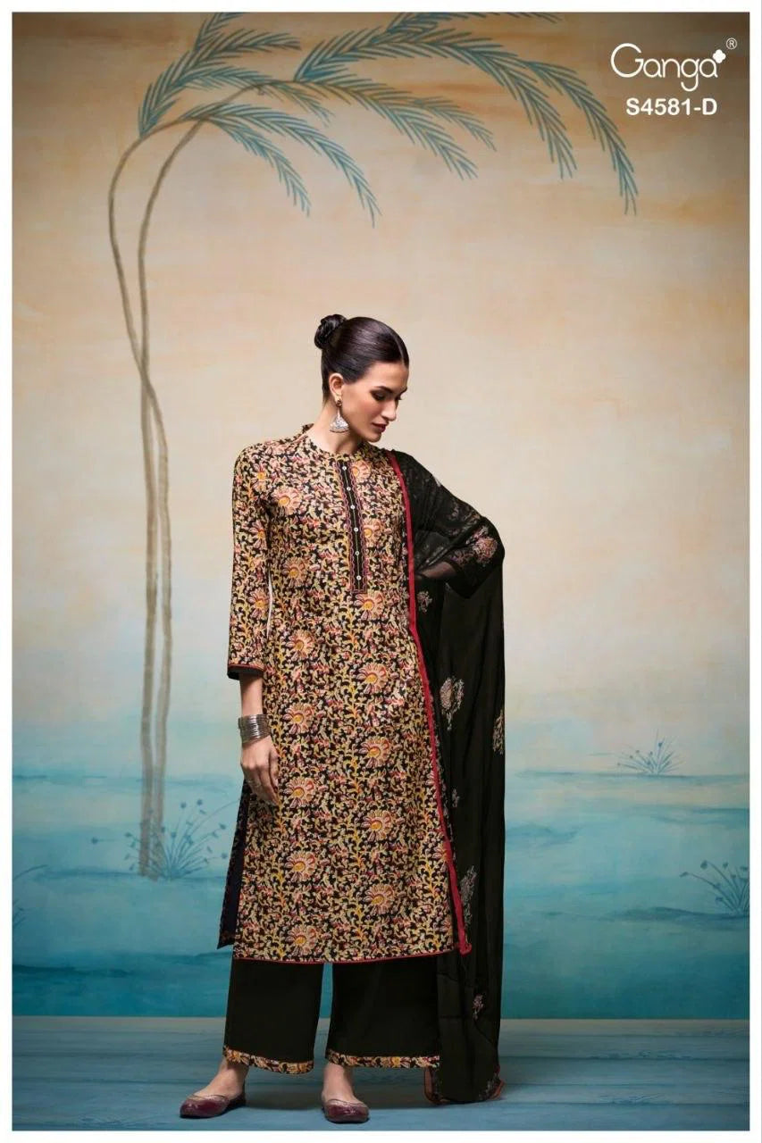 Ganga Ruby 4581 Cotton Printed Salwar Kameez Collection