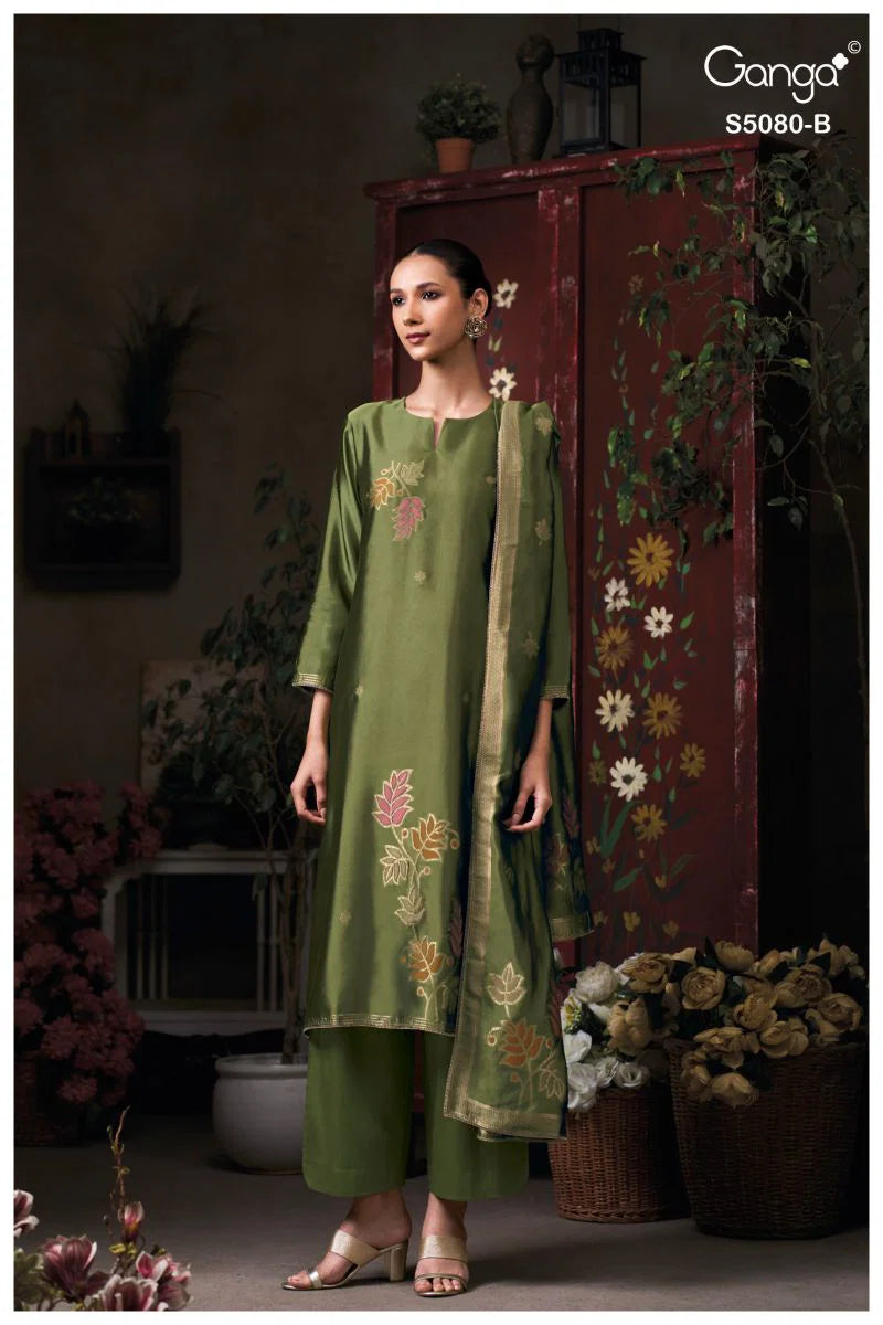 Ganga Saoirse 5080 Viscose Jacquard Work Salwar Kameez Collection