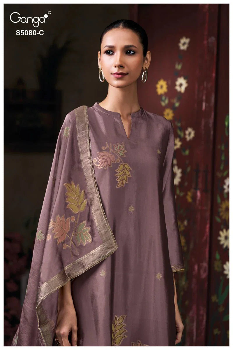 Ganga Saoirse 5080 Viscose Jacquard Work Salwar Kameez Collection
