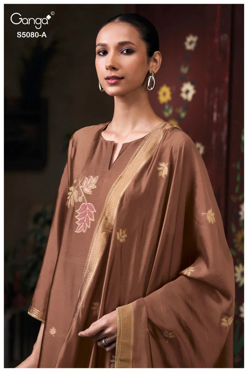 Ganga Saoirse 5080 Viscose Jacquard Work Salwar Kameez Collection