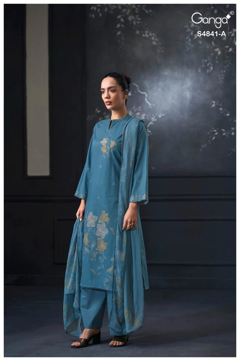 Ganga Taniri 4841 Cotton Embroidered Salwar Kameez