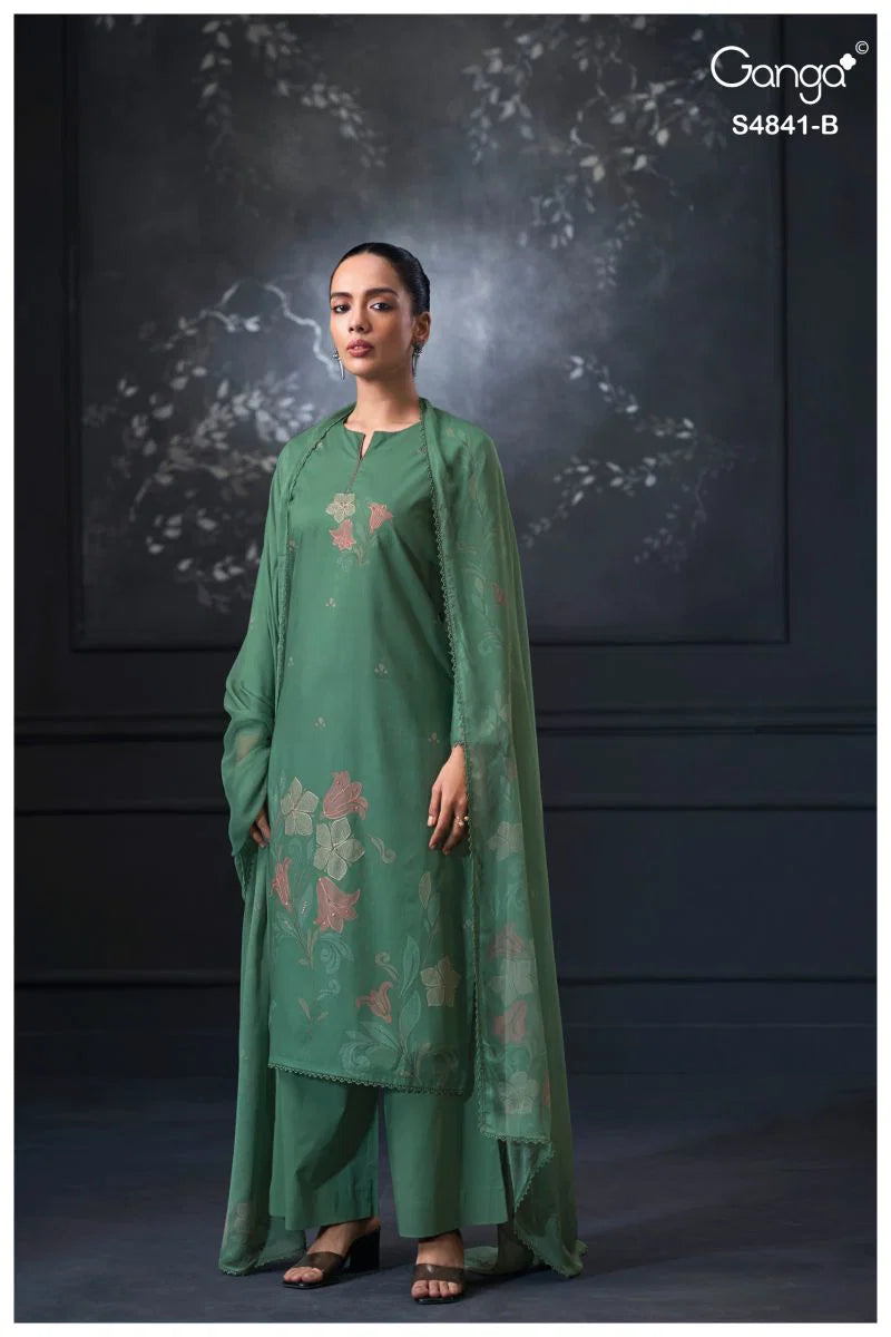 Ganga Taniri 4841 Cotton Embroidered Salwar Kameez