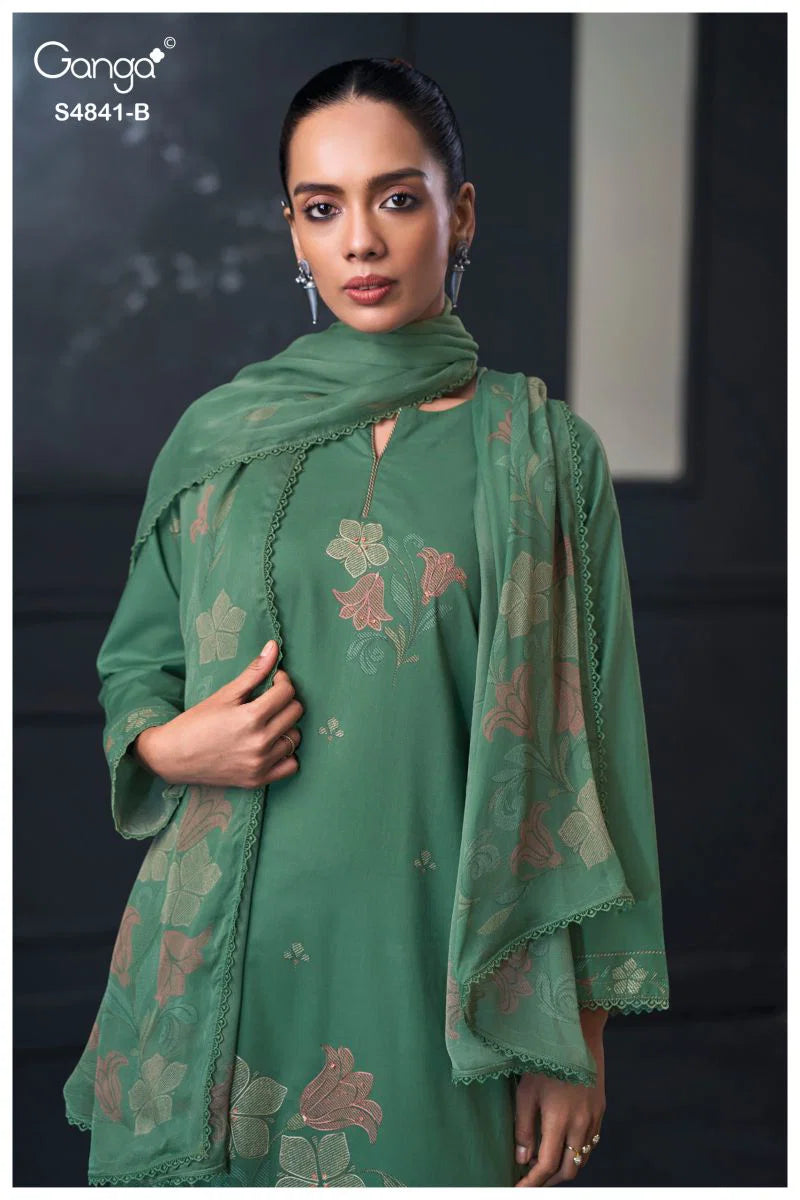 Ganga Taniri 4841 Cotton Embroidered Salwar Kameez