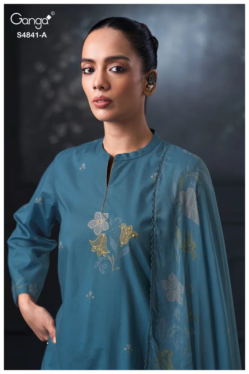 Ganga Taniri 4841 Cotton Embroidered Salwar Kameez