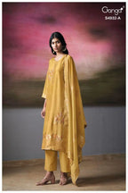 Ganga Toshika 4932 Viscose Silk Jacquard Embroidered Salwar Kameez