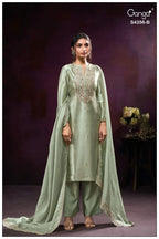Ganga Tveya 4356 Bemberg Silk Jacquard Work Salwar Kameez