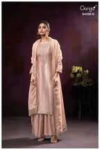 Ganga Tveya 4356 Bemberg Silk Jacquard Work Salwar Kameez