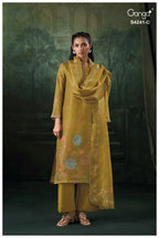 Ganga Vionara 4241 Bemberg Silk Jacquard Printed Salwar Kameez