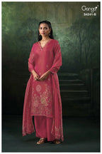 Ganga Vionara 4241 Bemberg Silk Jacquard Printed Salwar Kameez