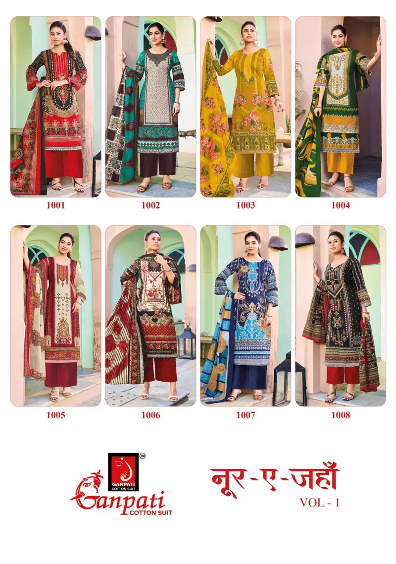 Ganpati Noor E Jahan Vol 1 Cotton Karachi Dress Material Collection
