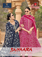 Ganpati Saiyaara Vol 3 Readymade Cotton Anarkali Kurti Set