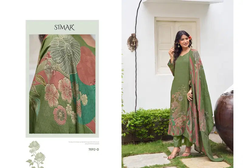Glossy Simar Meeree Modal Muslin Digital Print With Work Salwar Kameez