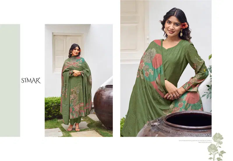Glossy Simar Meeree Modal Muslin Digital Print With Work Salwar Kameez