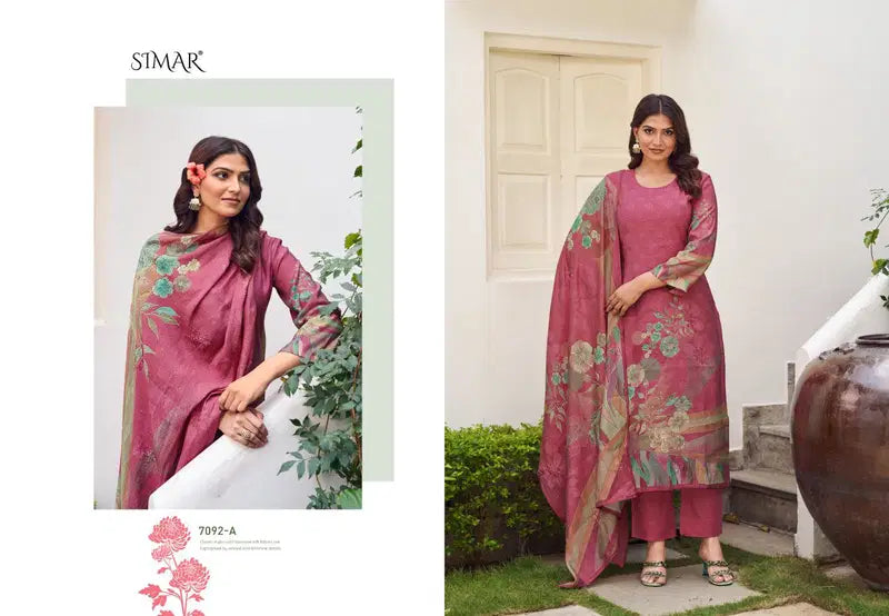 Glossy Simar Meeree Modal Muslin Digital Print With Work Salwar Kameez
