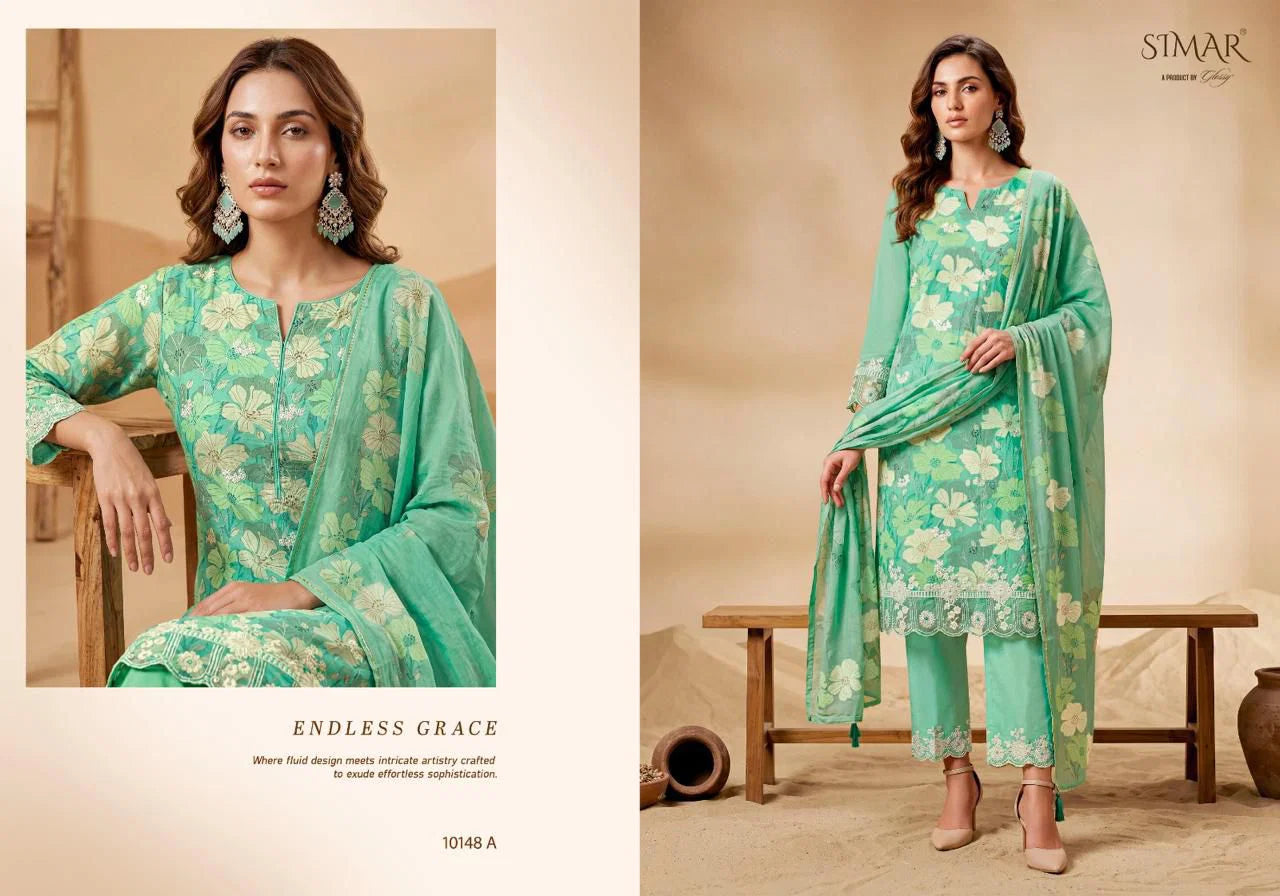 Glossy Simar Vastrika Mal Cotton Digital Printed Salwar Kameez