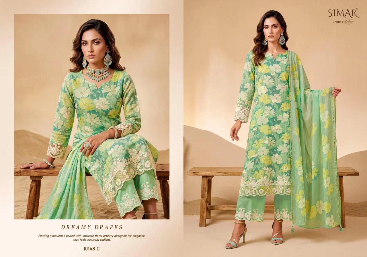 Glossy Simar Vastrika Mal Cotton Digital Printed Salwar Kameez