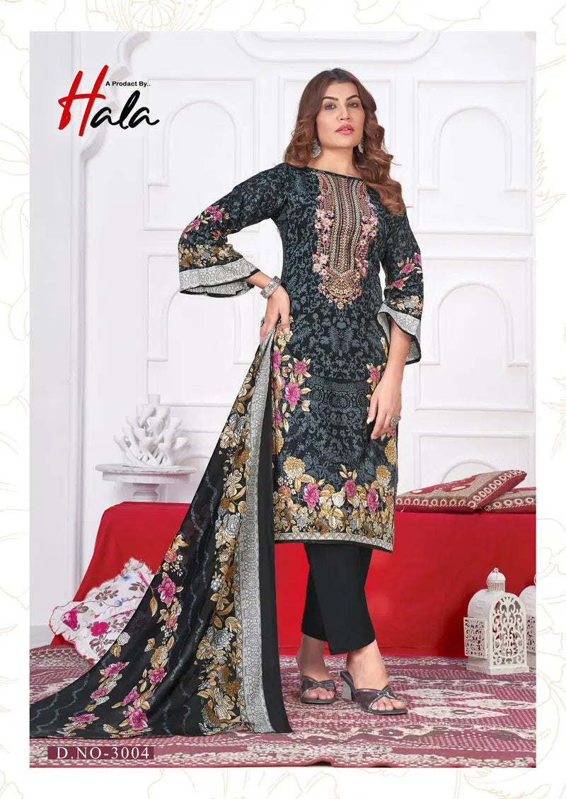 Hala Aayat Vol 3 Cotton Digital Print Embroidered Dress Material Collection