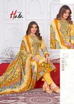 Hala Aayat Vol 3 Cotton Digital Print Embroidered Dress Material Collection